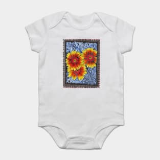 Fire flowers Baby Bodysuit